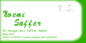 noemi saffer business card